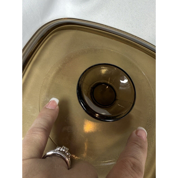 CORNING WARE Forever Yours Pink Hearts A-1 1/2-B 1.5 LITER Casserole Amber Lid - Picture 3 of 8